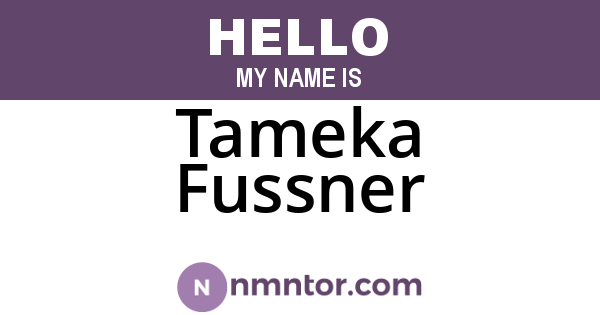 Tameka Fussner