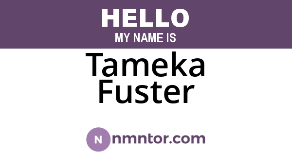 Tameka Fuster