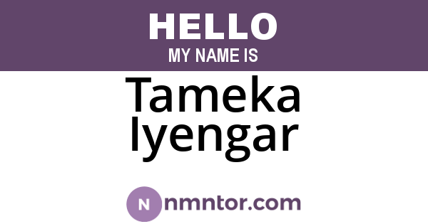 Tameka Iyengar