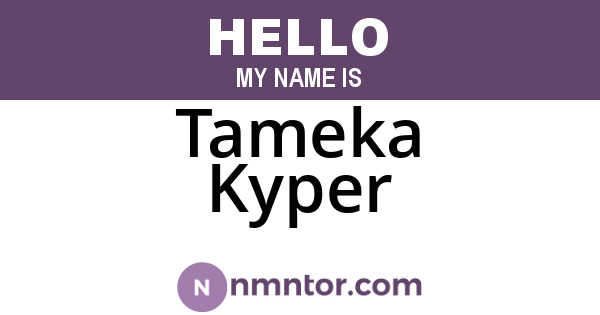 Tameka Kyper