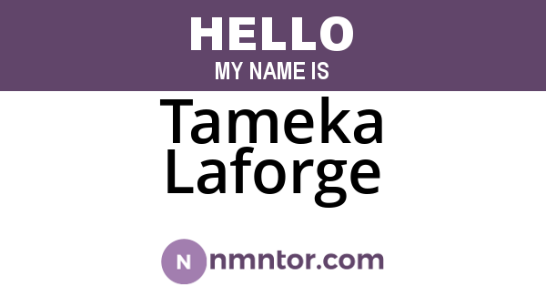 Tameka Laforge