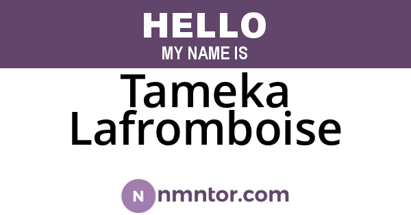 Tameka Lafromboise
