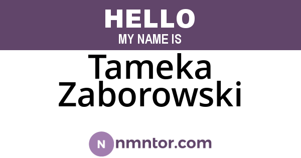 Tameka Zaborowski