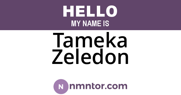 Tameka Zeledon
