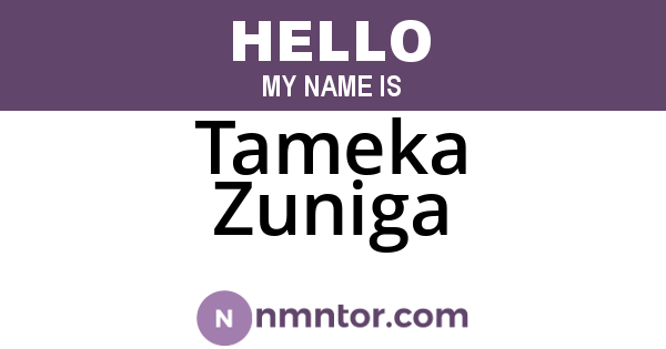 Tameka Zuniga