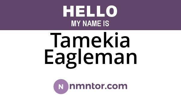 Tamekia Eagleman