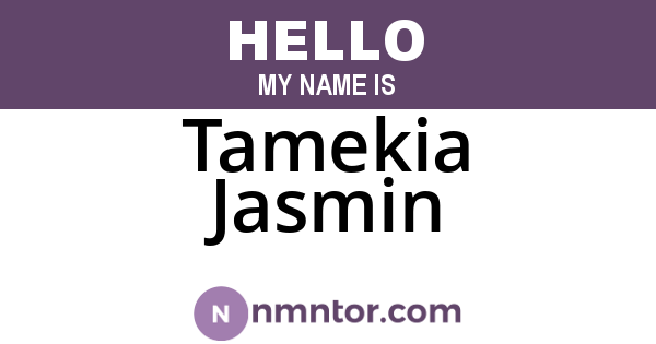 Tamekia Jasmin