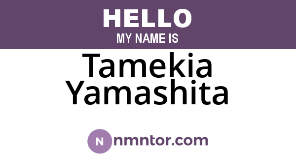 Tamekia Yamashita
