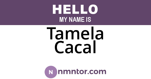 Tamela Cacal