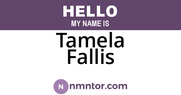 Tamela Fallis