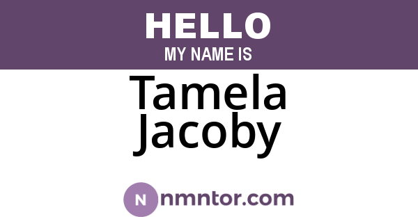 Tamela Jacoby