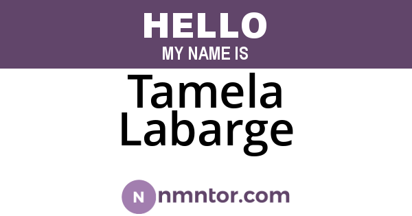 Tamela Labarge