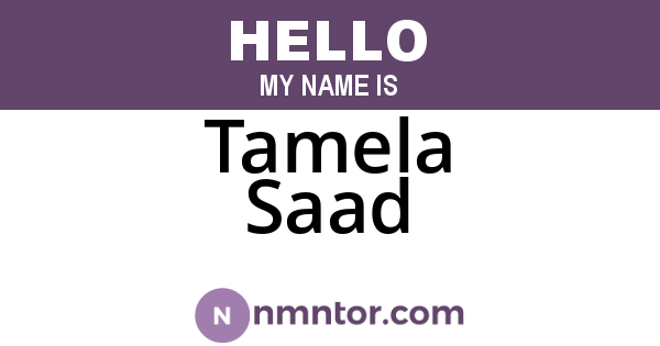 Tamela Saad