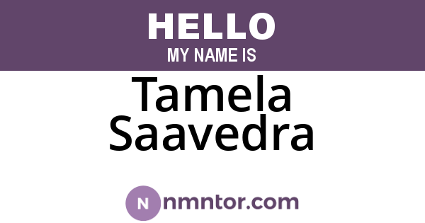 Tamela Saavedra