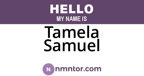 Tamela Samuel
