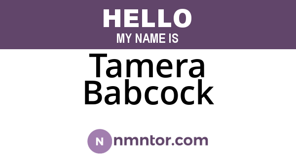 Tamera Babcock