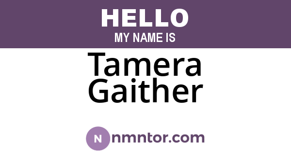 Tamera Gaither