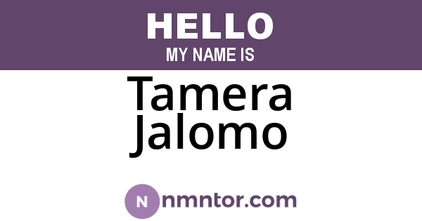 Tamera Jalomo