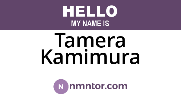 Tamera Kamimura