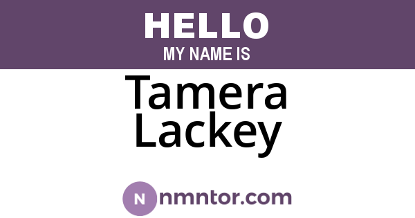 Tamera Lackey