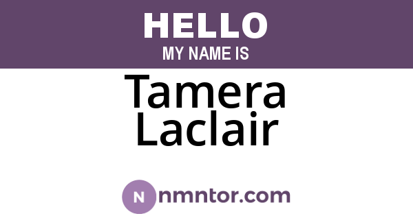 Tamera Laclair
