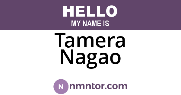 Tamera Nagao