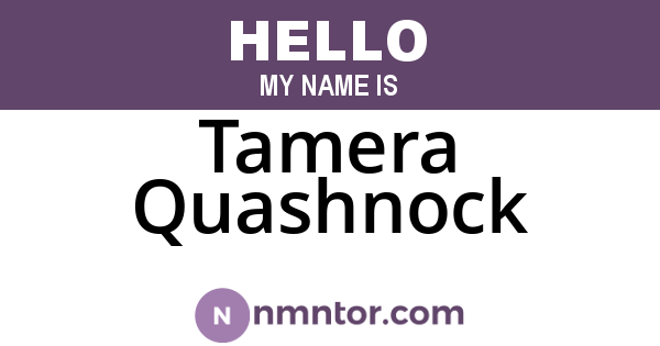 Tamera Quashnock