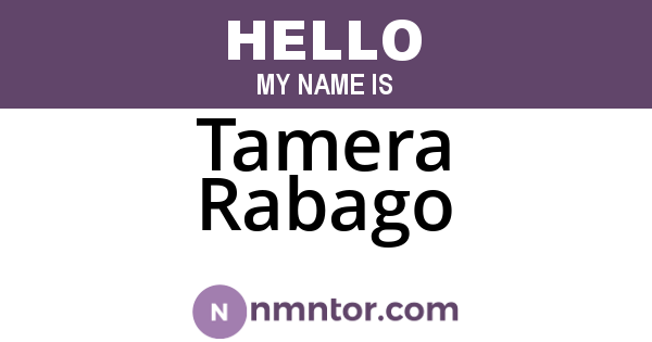 Tamera Rabago