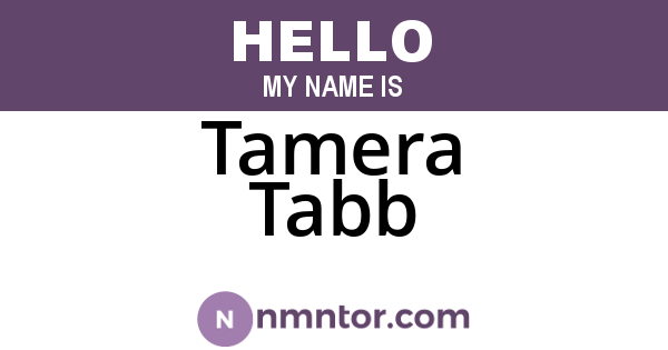 Tamera Tabb