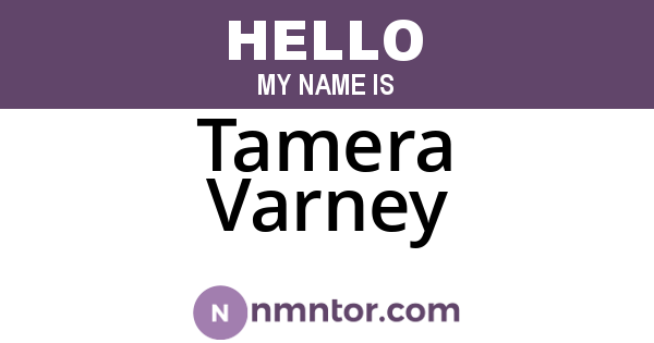 Tamera Varney