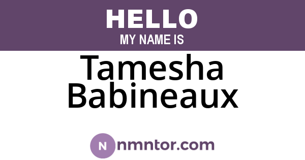 Tamesha Babineaux