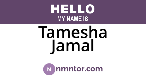 Tamesha Jamal