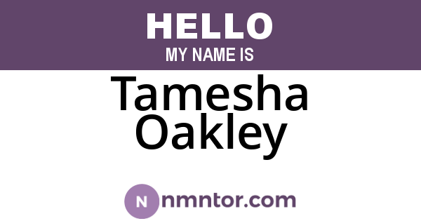 Tamesha Oakley