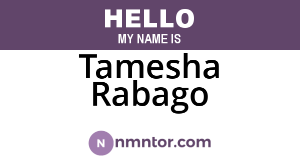 Tamesha Rabago
