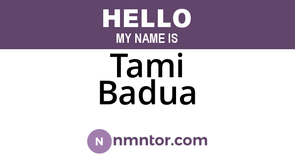 Tami Badua