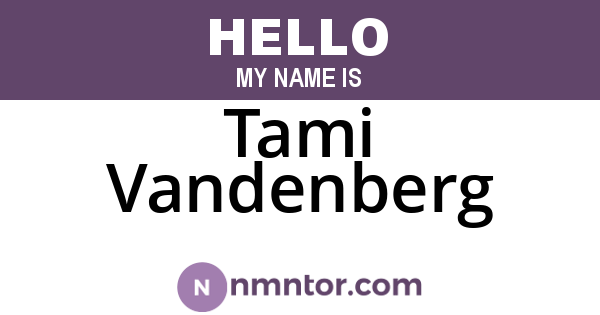 Tami Vandenberg