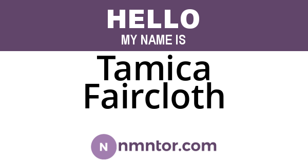 Tamica Faircloth