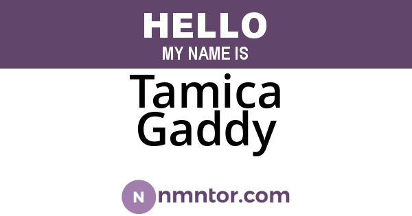Tamica Gaddy