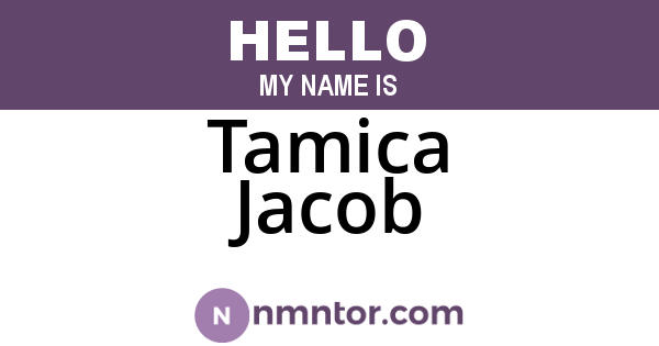 Tamica Jacob