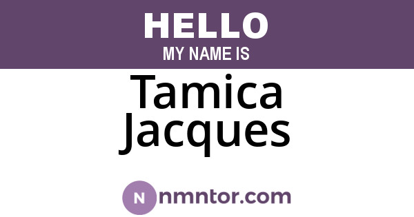 Tamica Jacques