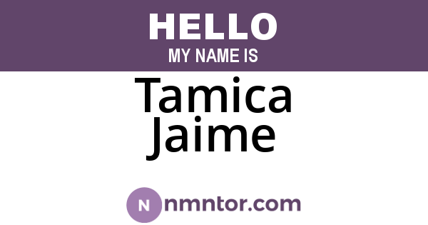 Tamica Jaime