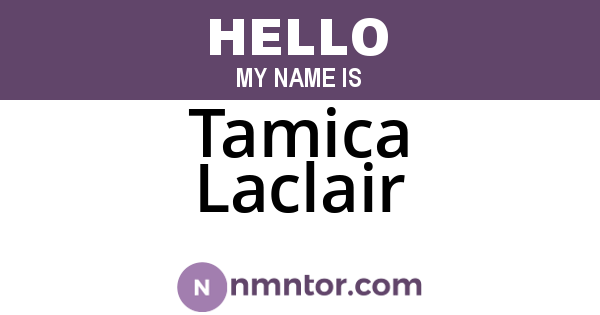Tamica Laclair