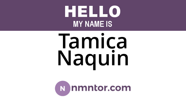 Tamica Naquin