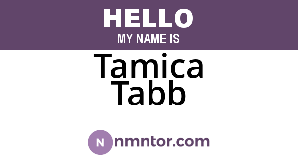 Tamica Tabb