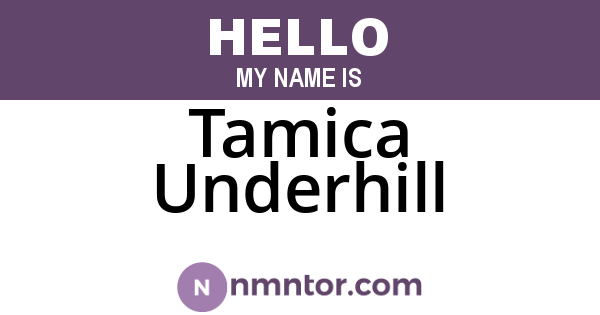 Tamica Underhill