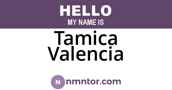 Tamica Valencia