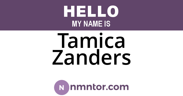 Tamica Zanders