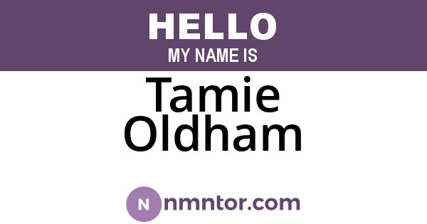 Tamie Oldham