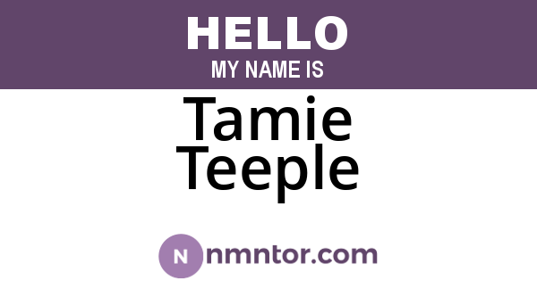 Tamie Teeple