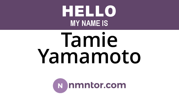 Tamie Yamamoto